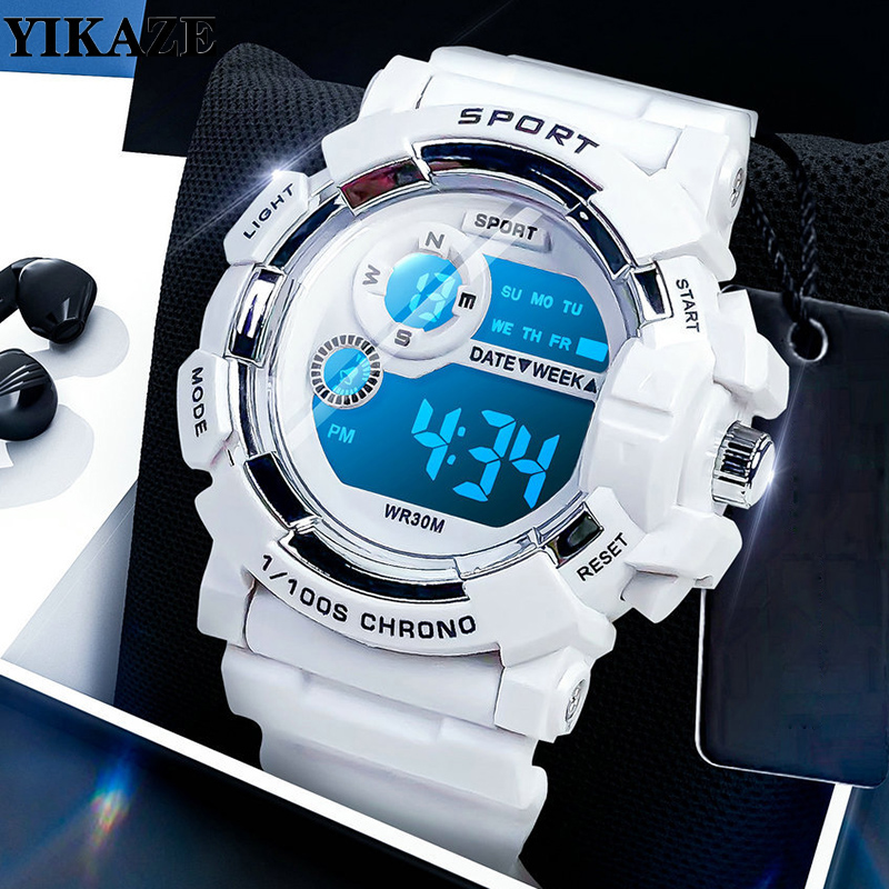 Smartwatch Digital Watches For Kid Girl - YIKAZE детские часы, модные светящиеся водонепроницаемые