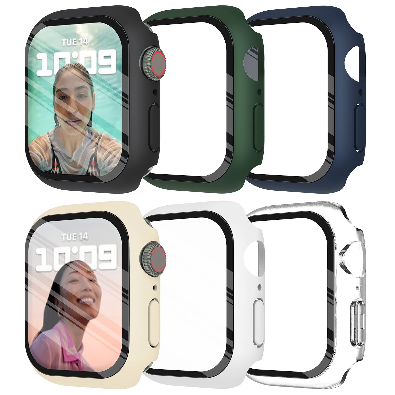 Iwatch Smartwatch Series 7 - Закаленное стекло + чехол для Apple