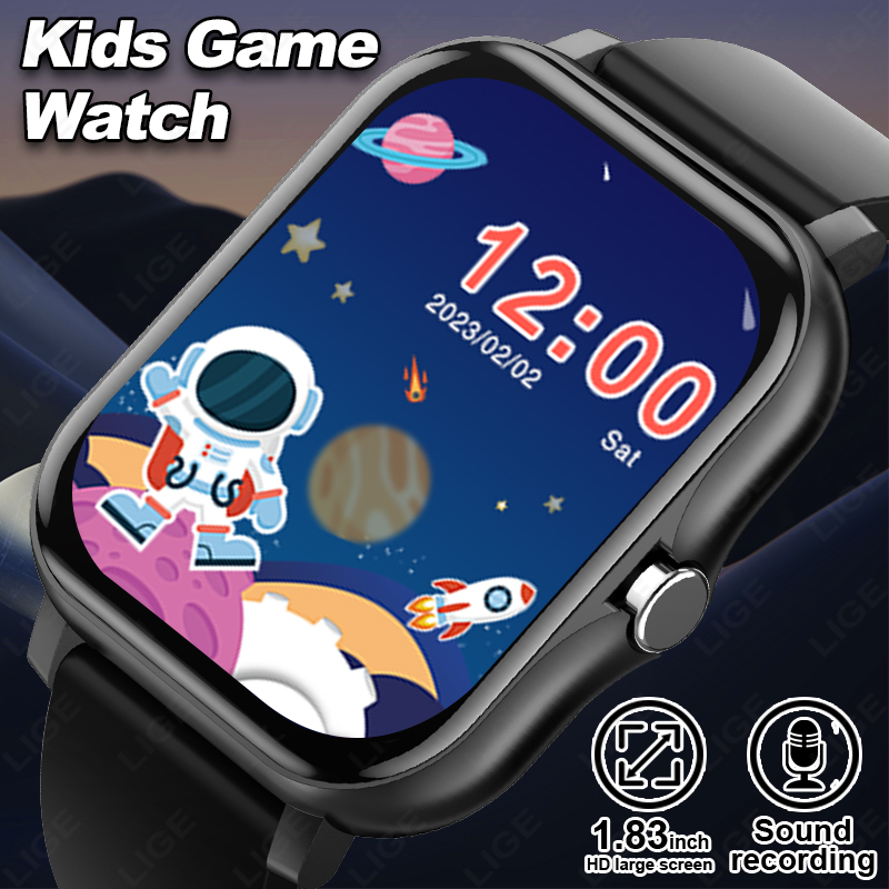 Smartwatch Digital Watches For Kid Girl - LIGE 2025 Звуковые книги Детские умные