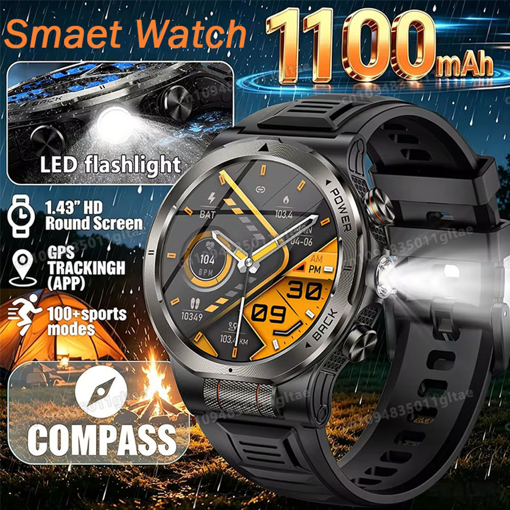 Smartwatch Running Watches For Men - Новые смарт-часы 2026 года военного класса