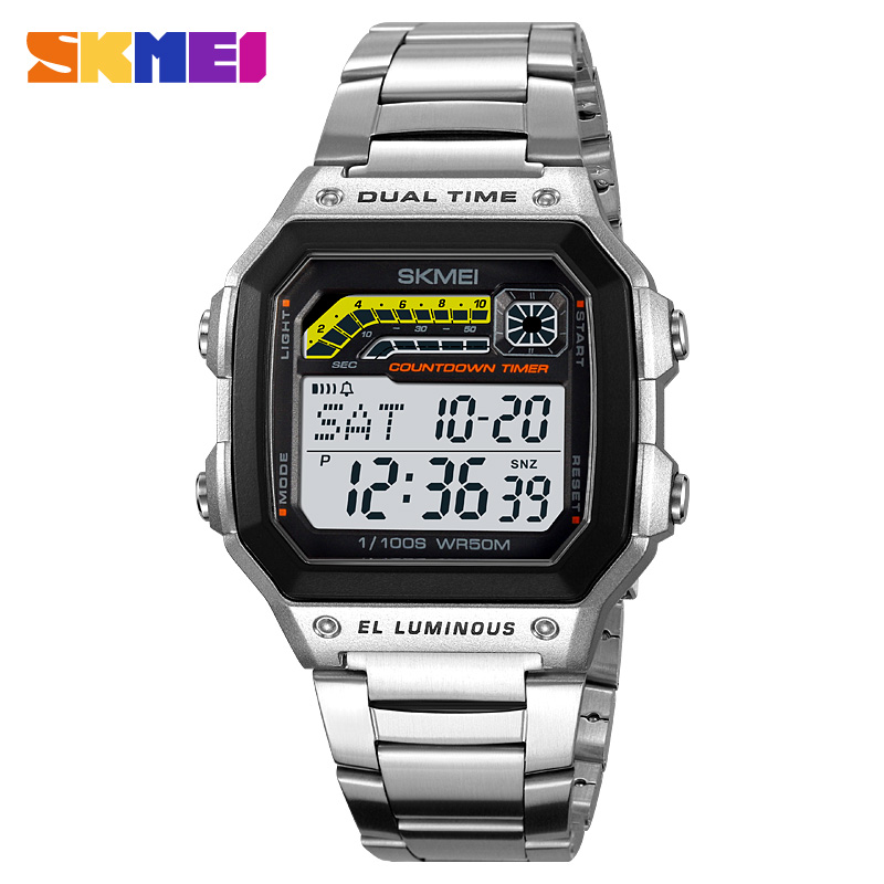 Tide Watch Surf - Мужские водонепроницаемые электронные часы из нержавеющей