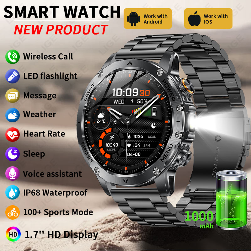 Smartwatch Running Watches For Men - Новые умные часы с аккумулятором 1000