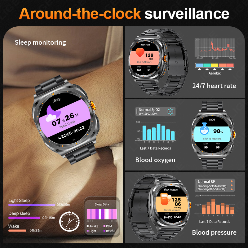 LIGE 2025 Часы Беспроводные на – обзор и цена Smartwatch Running Watches For Men