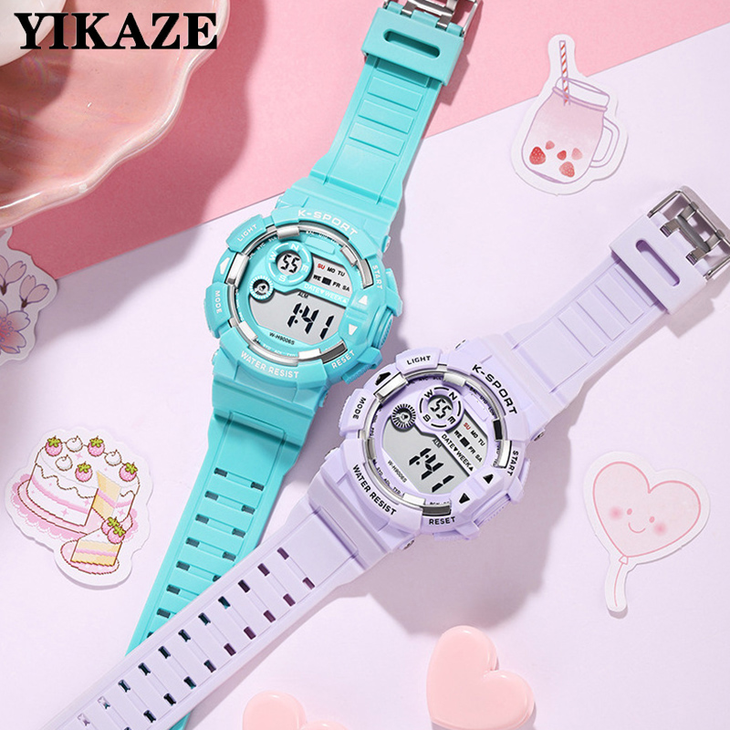 YIKAZE детские часы, модные св – обзор и цена Smartwatch Digital Watches For Kid Girl