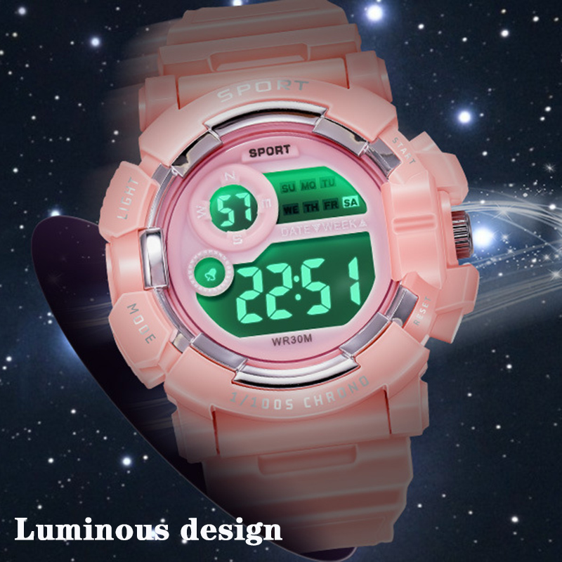 YIKAZE детские часы, модные св – обзор и цена Smartwatch Digital Watches For Kid Girl