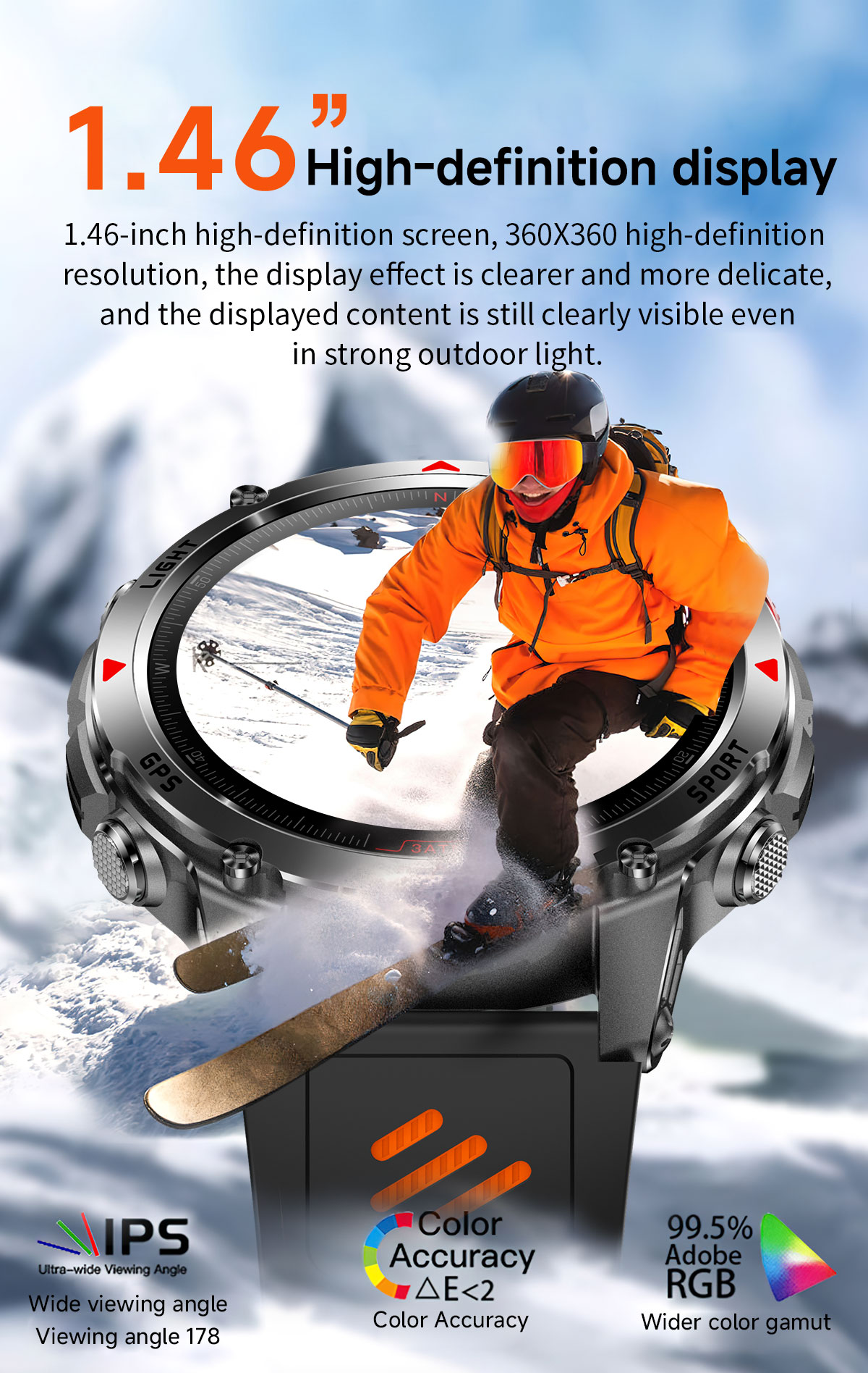 2025 Новые профессиональные GP – обзор и цена Smartwatch Running Watches For Men