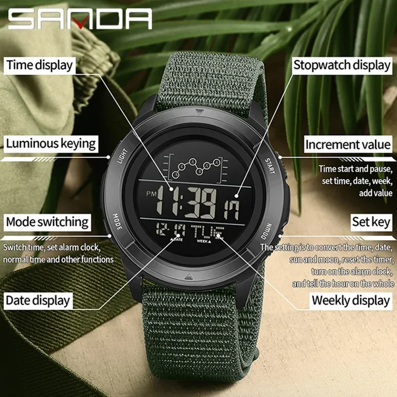 Мужские цифровые спортивные ча – обзор и цена Tide Watch Surf