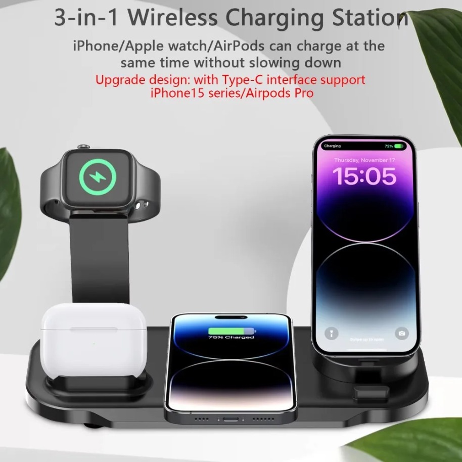 Беспроводная зарядная станция  – обзор и цена Watch 7 Smartwatch Iphone