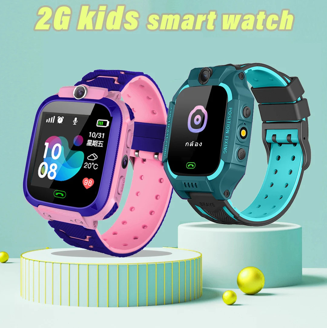 Q12 Детские Смарт-часы 2G SOS- – обзор и цена Smartwatch Digital Watches For Kid Girl