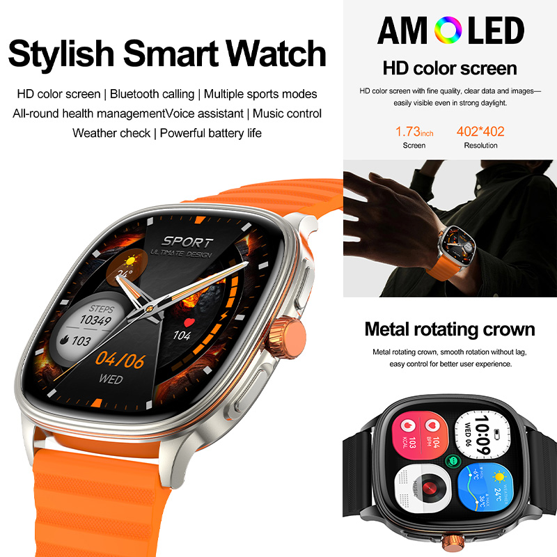 Умные часы YAOCX HK73 AMOLED д – обзор и цена Smartwatch Sports Watches For Women