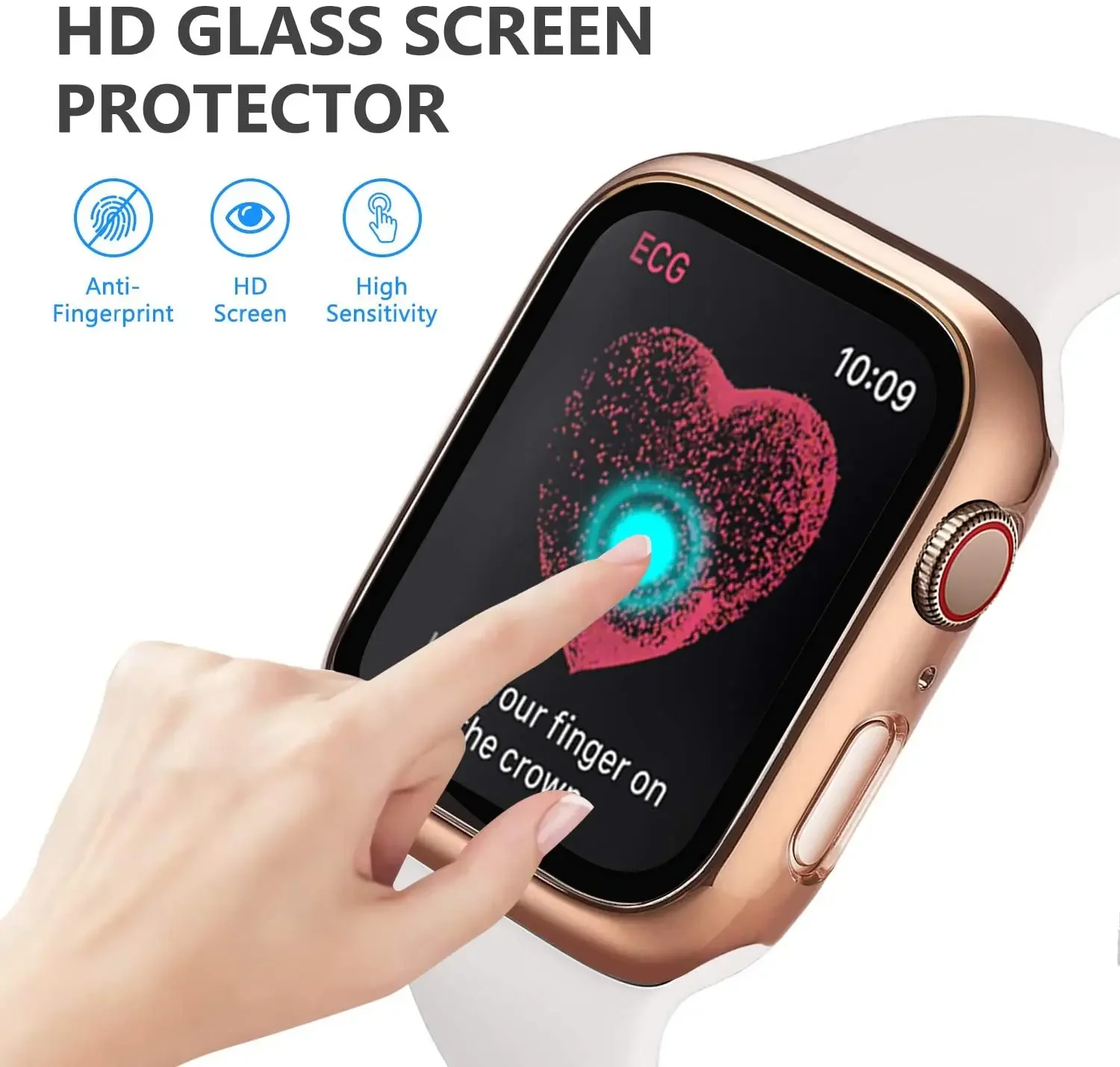Закаленное стекло + чехол для  – обзор и цена Iwatch Smartwatch Series 7