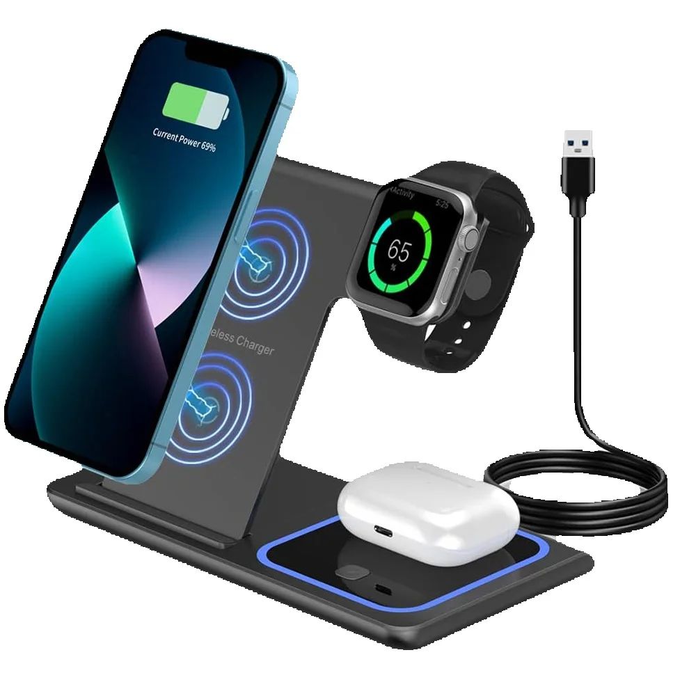 Беспроводная зарядная станция  – обзор и цена Watch 7 Smartwatch Iphone