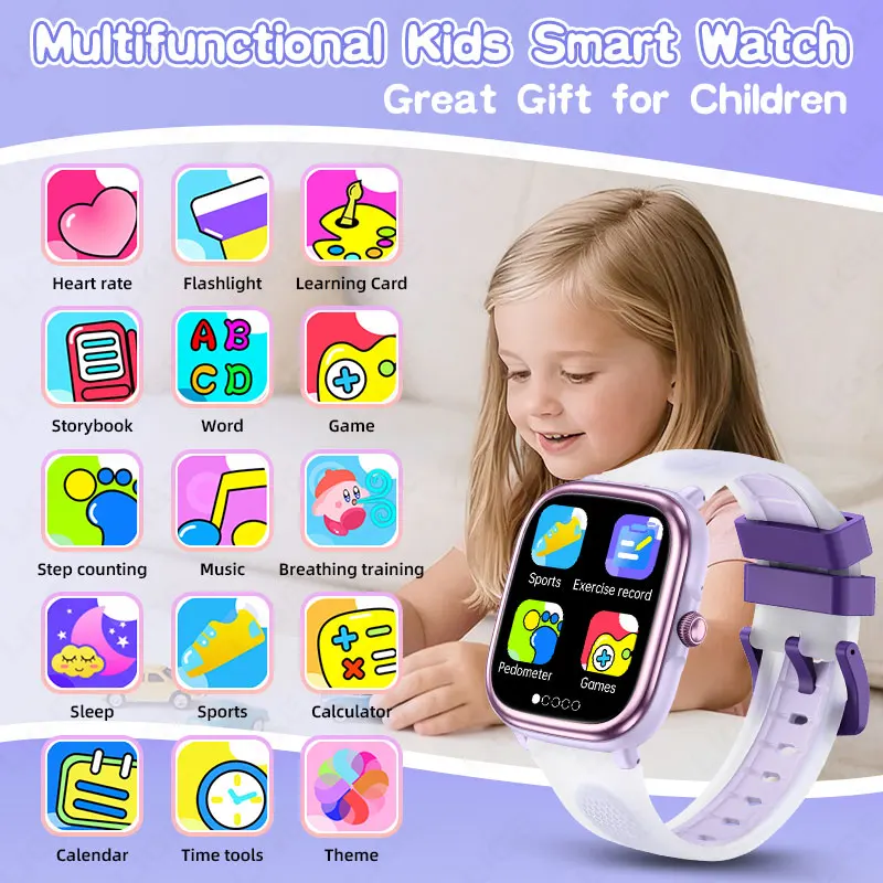 LIGE Смарт-часы для детей, дет – обзор и цена Smartwatch Watches Birthday Gift For Girls