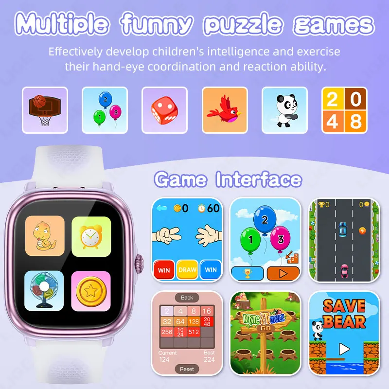 LIGE Смарт-часы для детей, дет – обзор и цена Smartwatch Watches Birthday Gift For Girls
