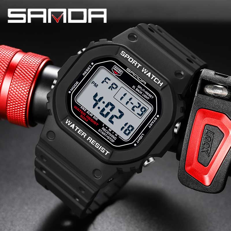SANDA G Стиль Цифровые Часы Му – обзор и цена Tide Watch Surf