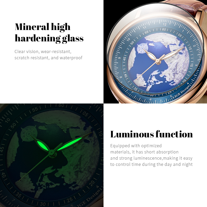 Мужские наручные часы LIGE 202 – обзор и цена Smartwatch Luxury Watches For Men