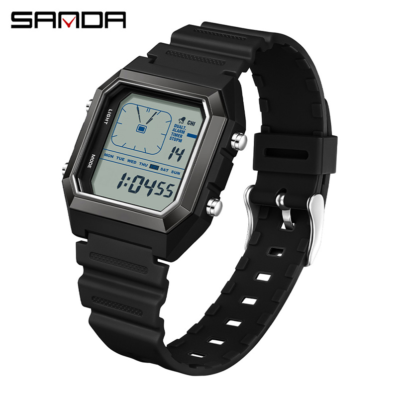 SANDA 6307 Новые мужские цифро – обзор и цена Tide Watch Surf