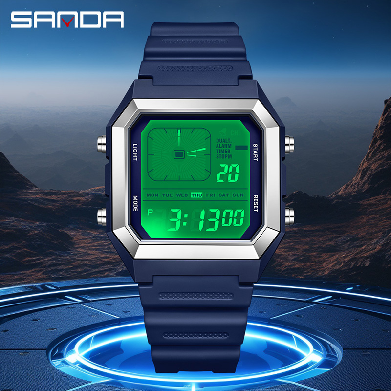 SANDA 6307 Новые мужские цифро – обзор и цена Tide Watch Surf